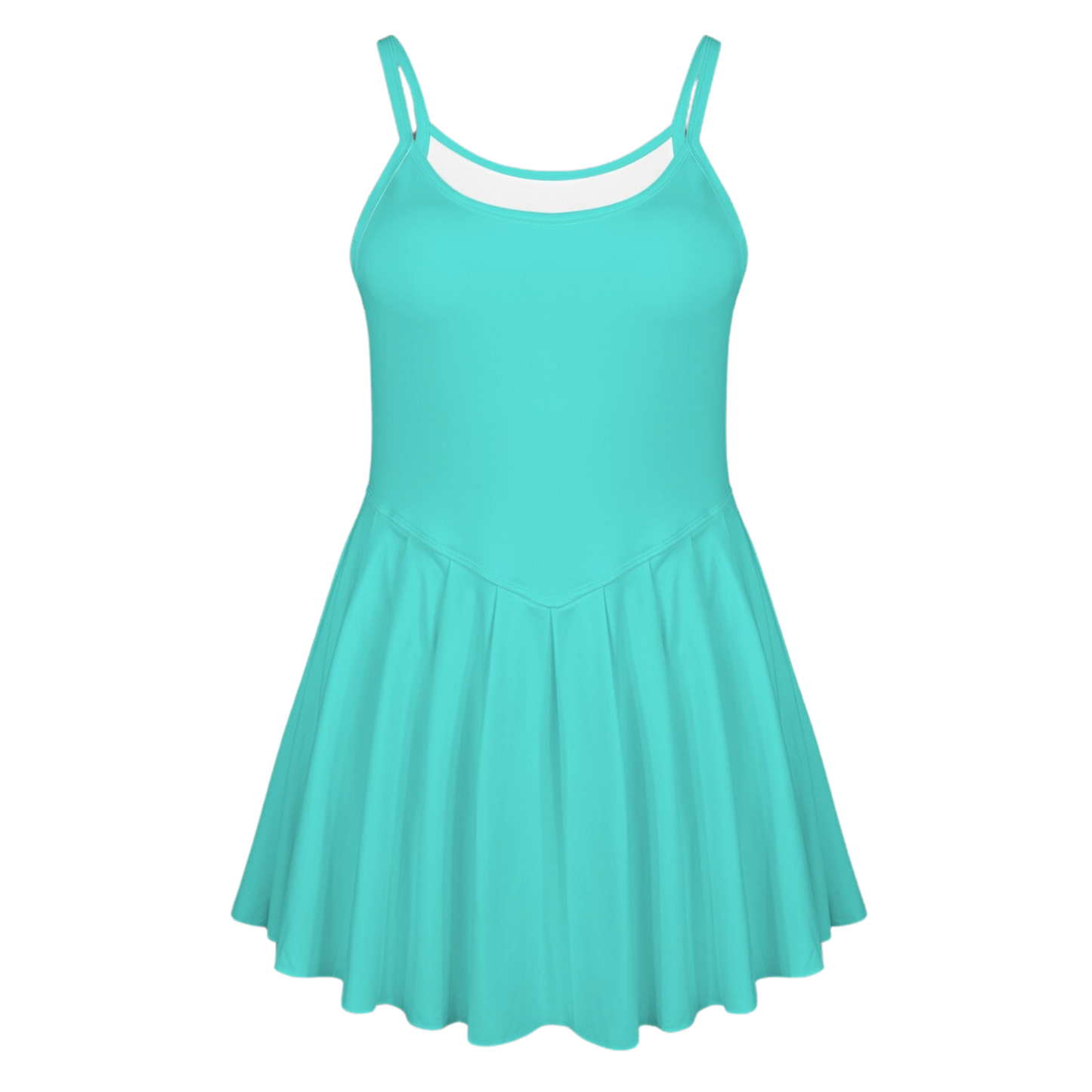 Jasmine Aqua Pleat Skirt Active Dress