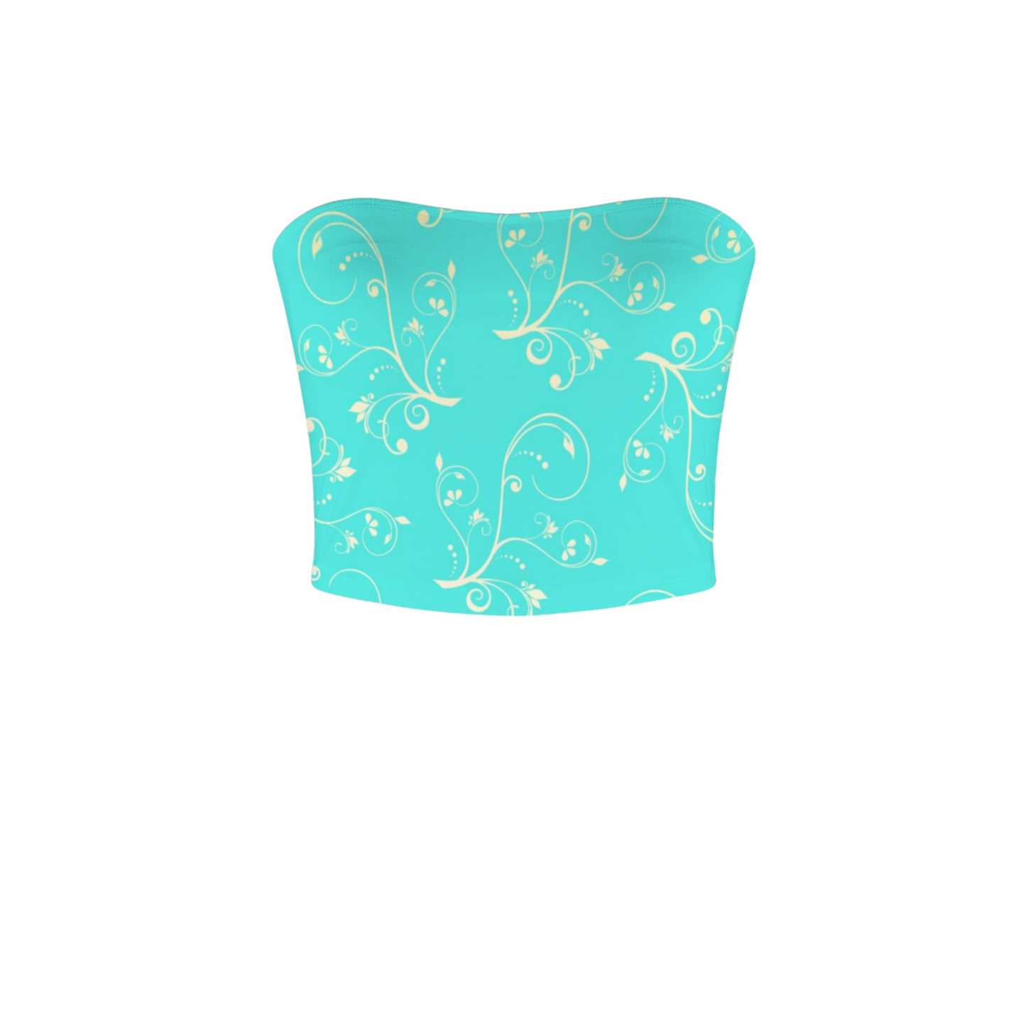 Jasmine Swirl Crop Tube Top