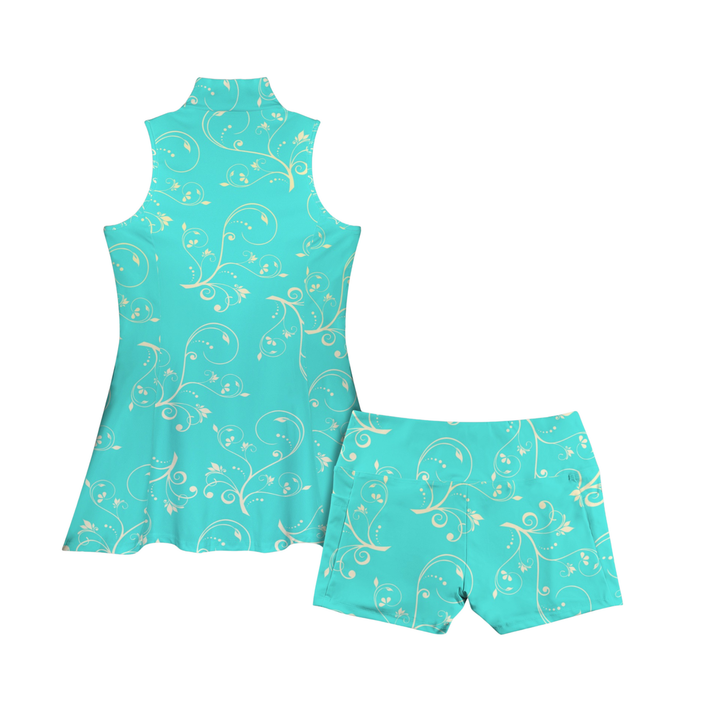 Jasmine Swirl Collared Active Dress