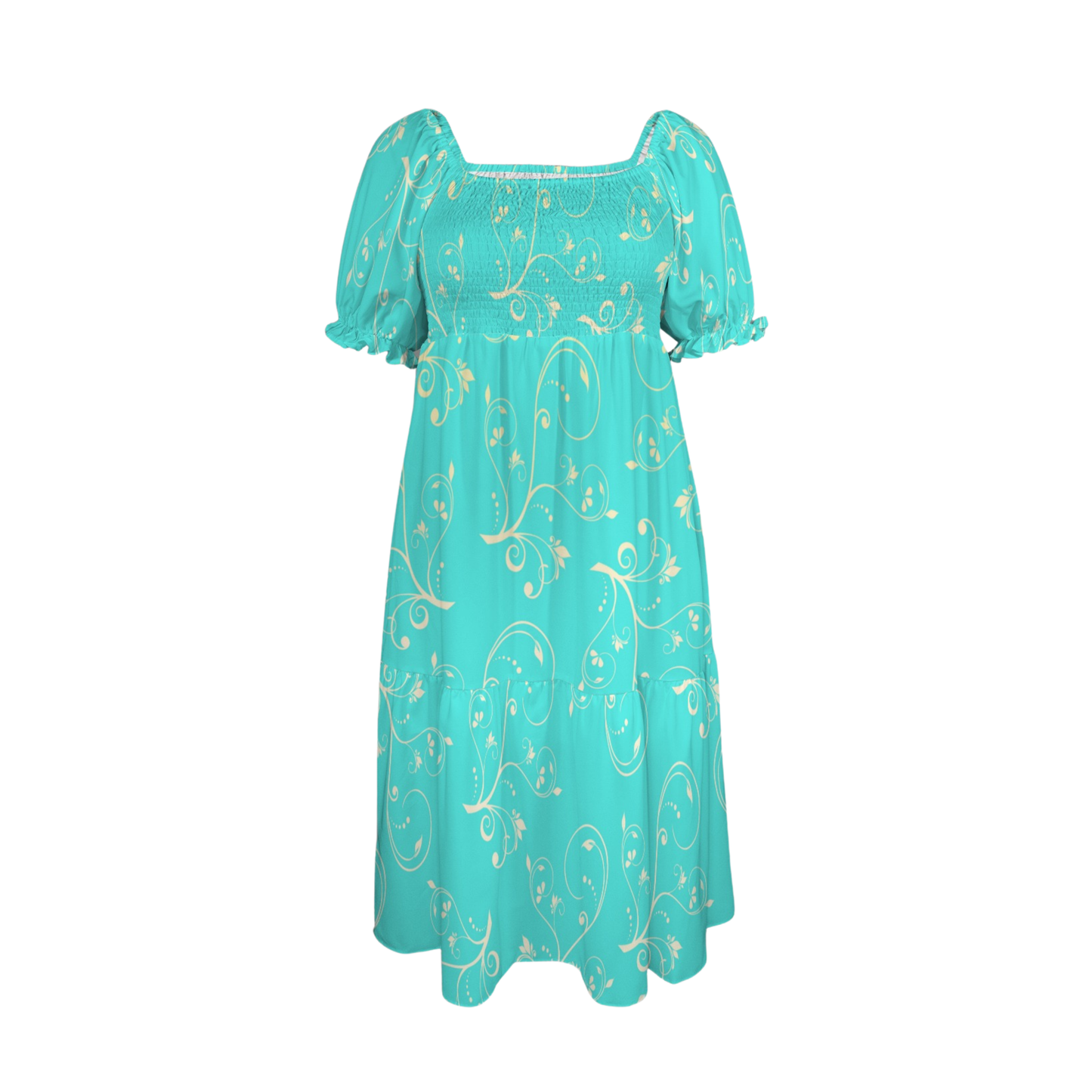 Princess Swirl Print Fairytale Dress