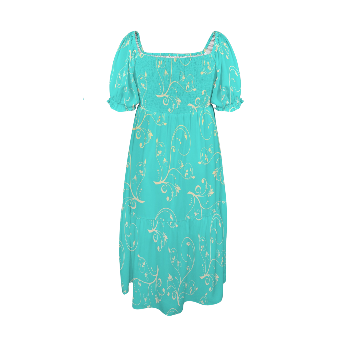 Princess Swirl Print Fairytale Dress