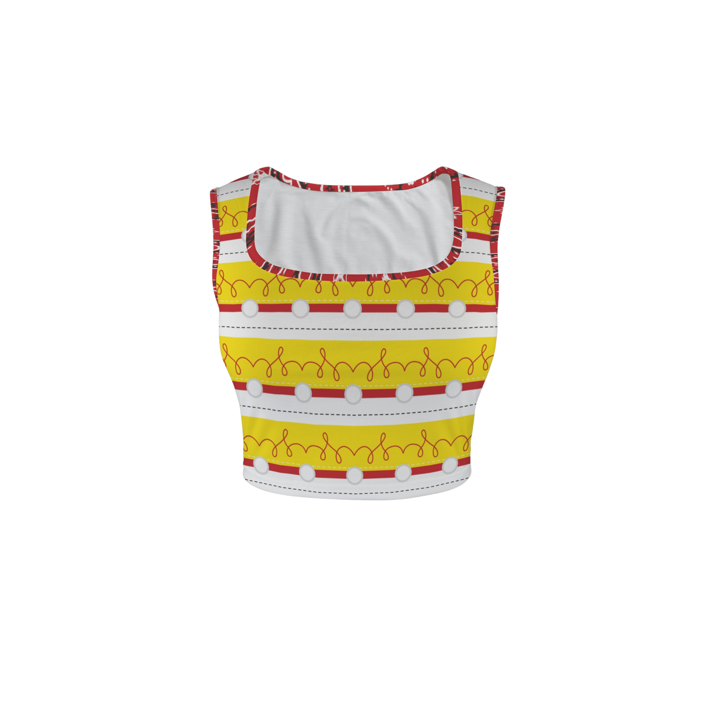 Cowgirl Square Neck Crop Top