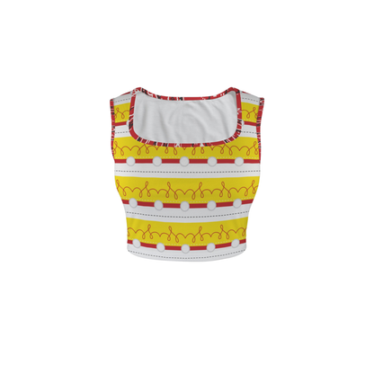 Cowgirl Square Neck Crop Top