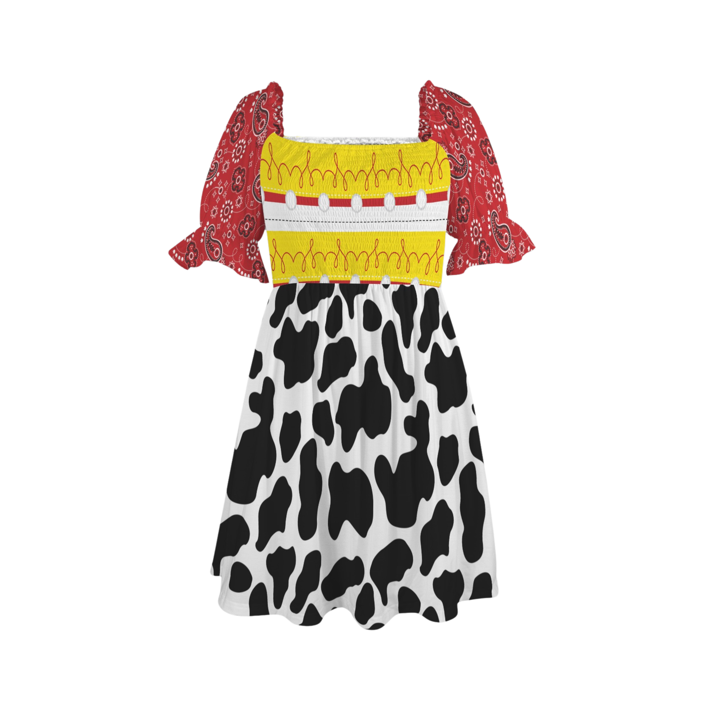 Cowgirl Smocked and Puff Dress