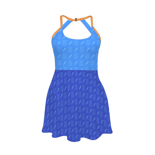 Judy Open Back Flare Skirt Active Dress