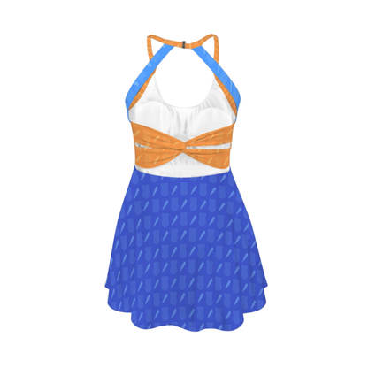 Judy Open Back Flare Skirt Active Dress