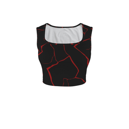 Supreme Leader Square Neck Crop Tank