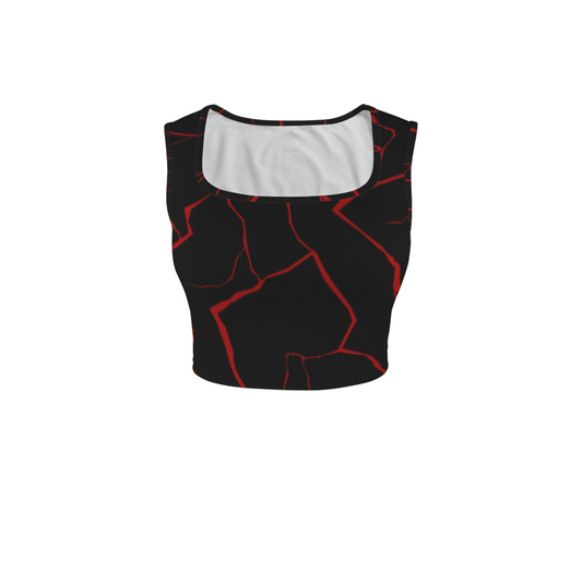 Supreme Leader Square Neck Crop Tank