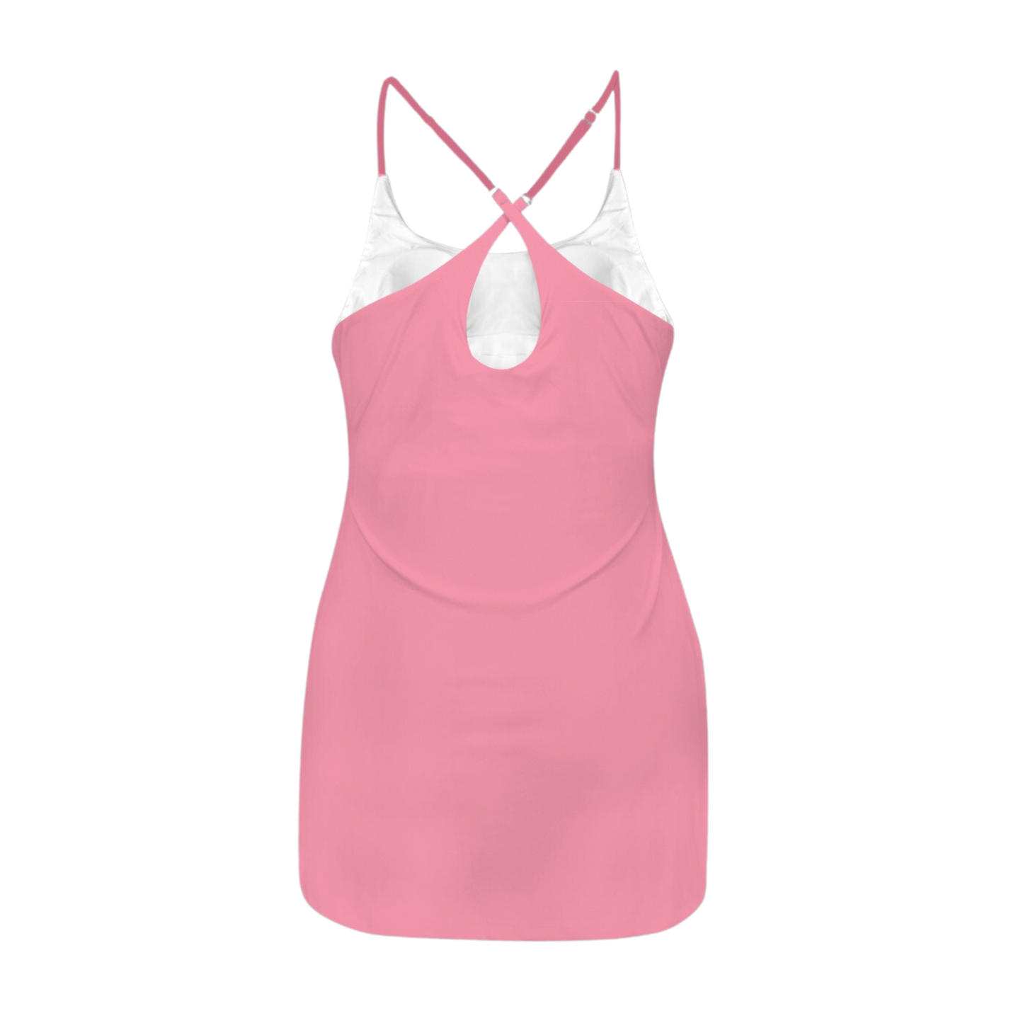 I'm a Lady Pink Criss Cross Back Active Dress