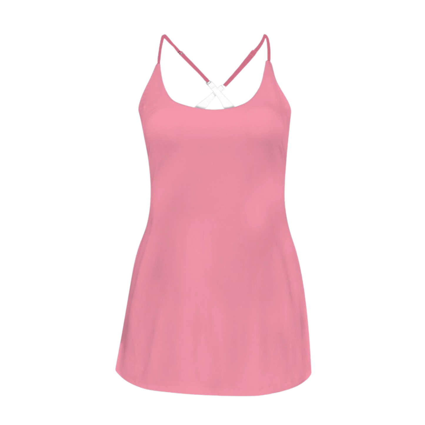 I'm a Lady Pink Criss Cross Back Active Dress