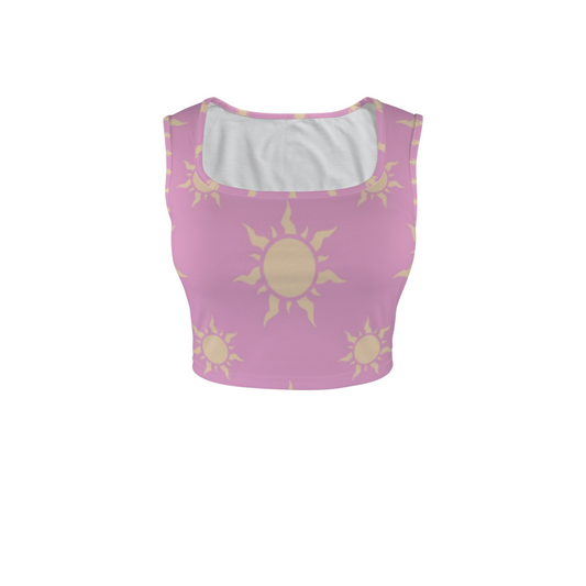 Best Day Suns Square Neck Crop Top