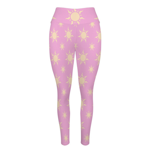 Lilac Suns Bow Yoga Leggings