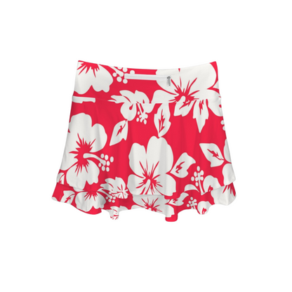 Ohana Hibiscus Ruffle Active Skort