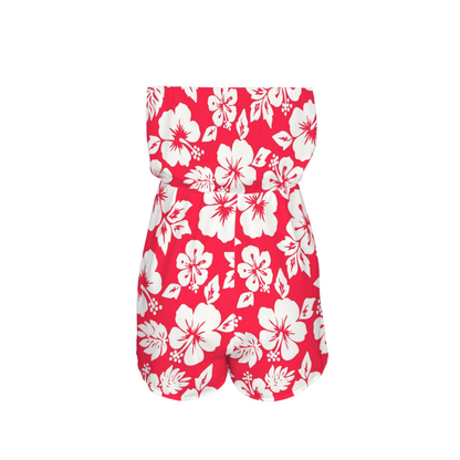 Ohana Hibiscus Strapless Romper