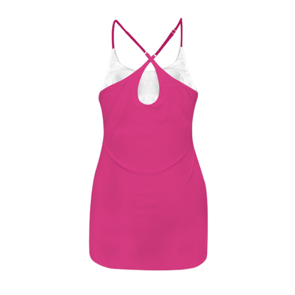 Lots O Pink Criss Cross Back Active Dress