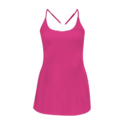 Lots O Pink Criss Cross Back Active Dress