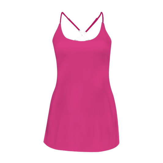 Lots O Pink Criss Cross Back Active Dress