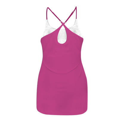 Madam Fushia Criss Cross Back Active Dress