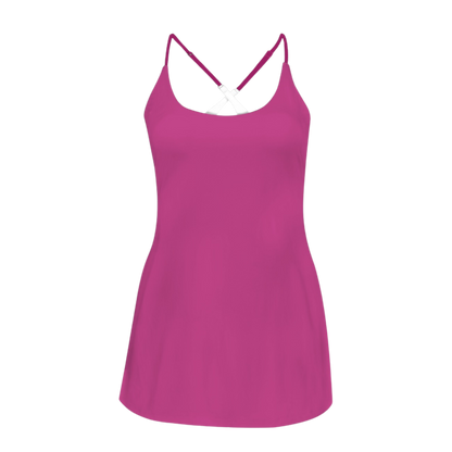 Madam Fushia Criss Cross Back Active Dress