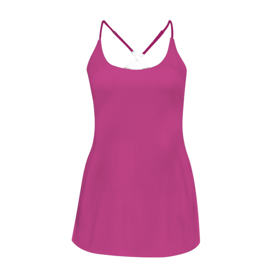 Madam Fushia Criss Cross Back Active Dress