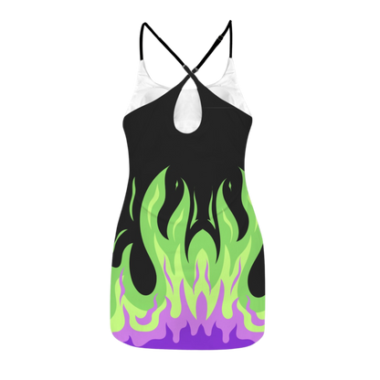 Mistress Flame Criss Cross Back Active Dress