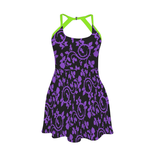 Mal Thorns Open Back Flare Skirt Active Dress