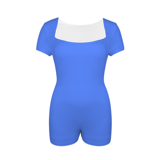 Merry Wheater Blue Onez Tee Active Romper