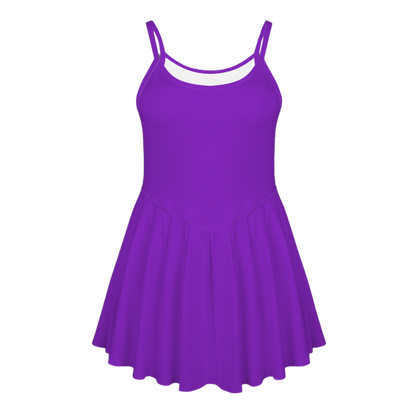 Mistress of Evil Purple Pleat Skirt Active Dress