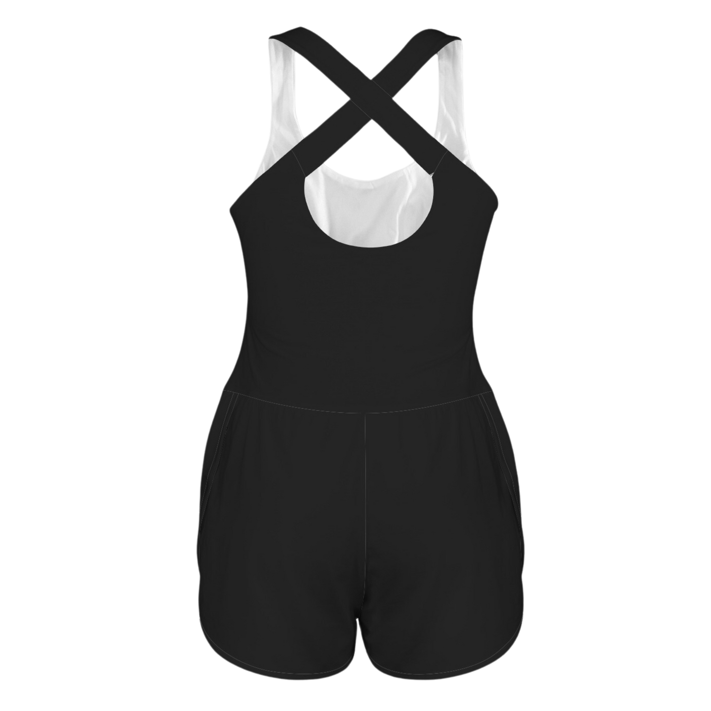 Mode Cutout Cross Back Active Romper