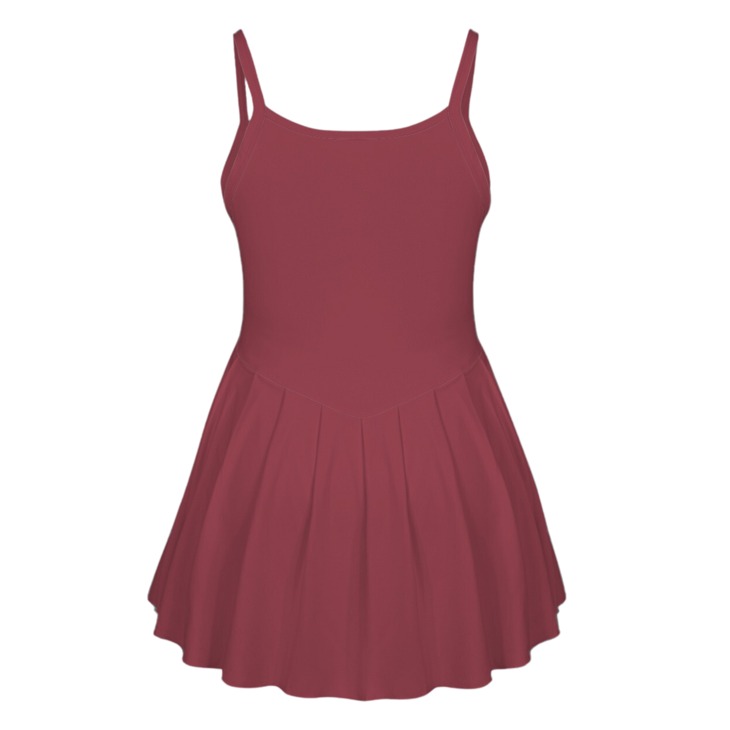 Mother Knows Best Burgundy Pleat Skirt Active Dress