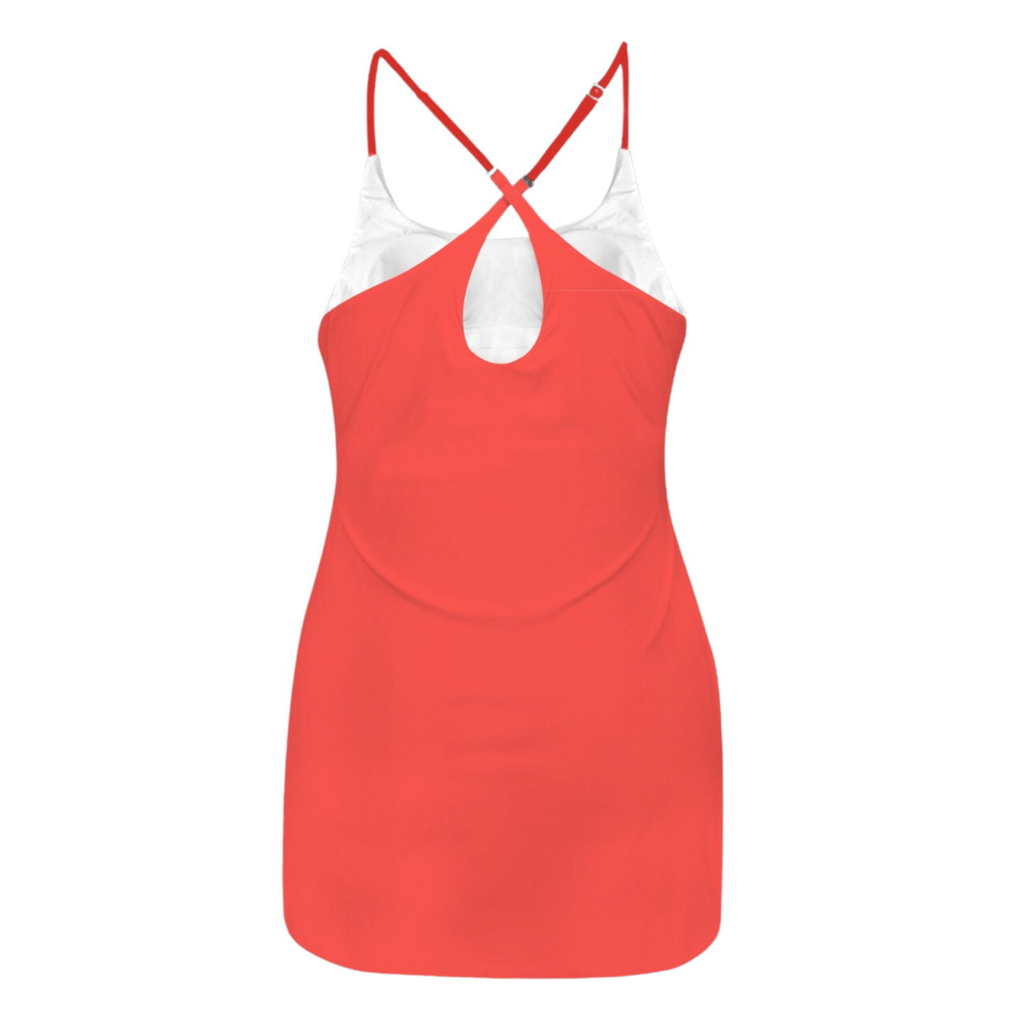 Lucky Dragon Red Criss Cross Back Active Dress