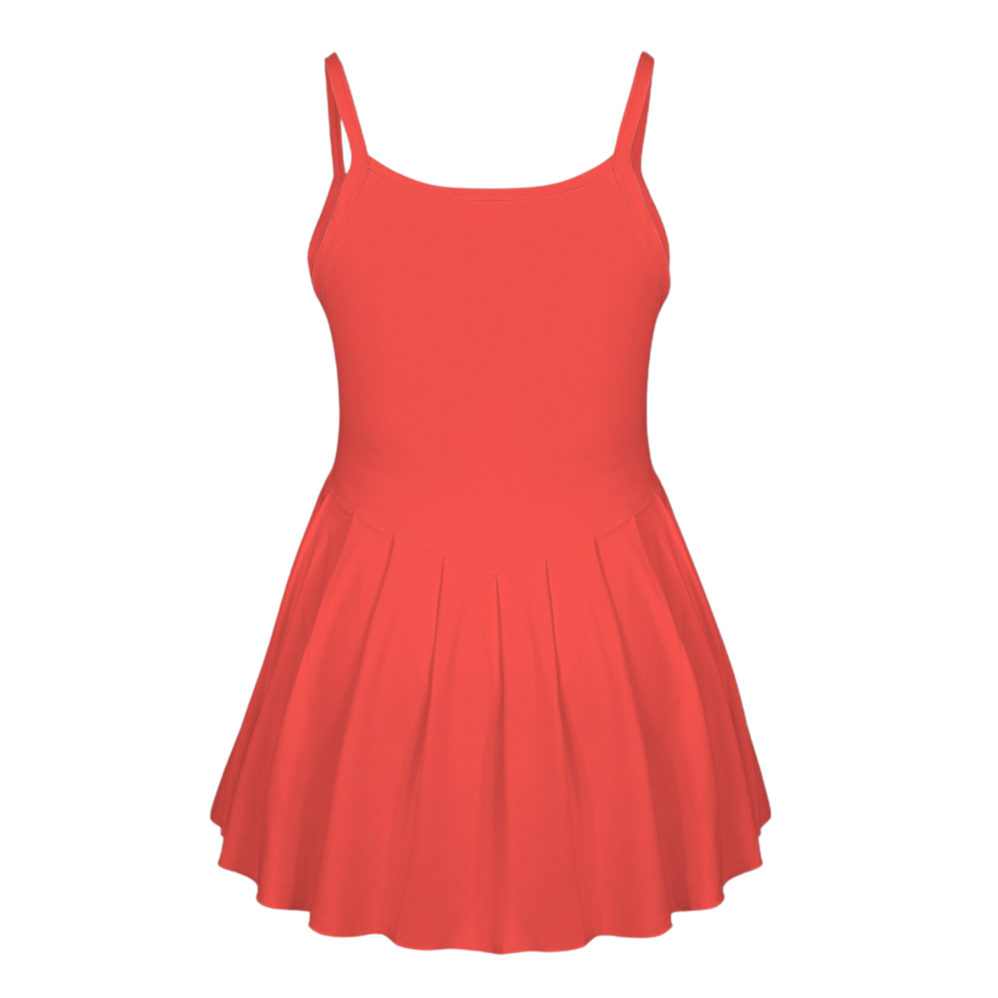 Lucky Dragon Red Pleat Skirt Active Dress