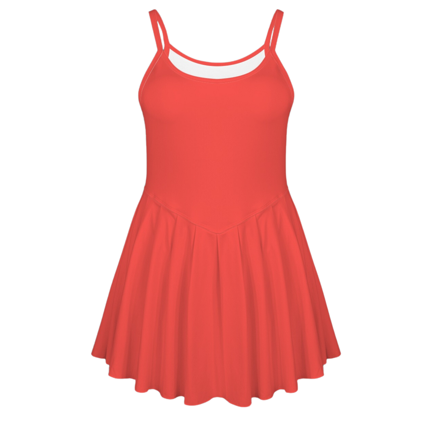 Lucky Dragon Red Pleat Skirt Active Dress