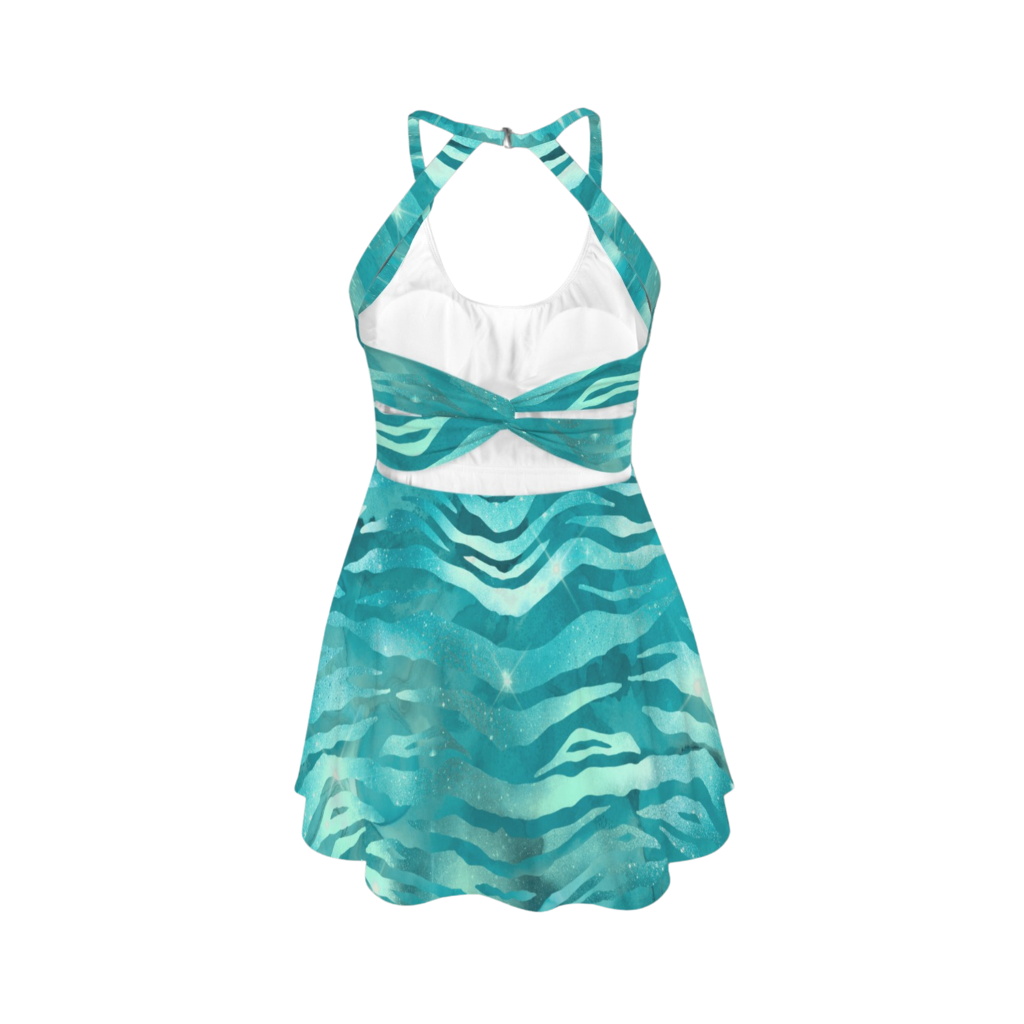 Na V Open Back Flare Skirt Active Dress