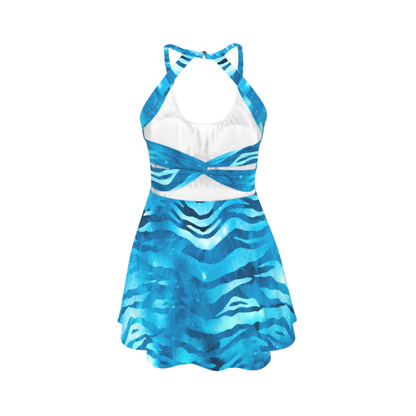 Na V Open Back Flare Skirt Active Dress