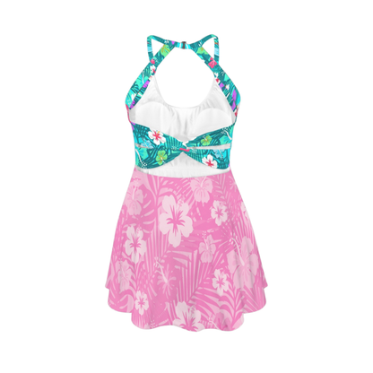 Nick Open Back Flare Skirt Active Dress