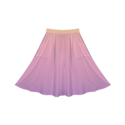 Queen A Ombre Midi Skirt