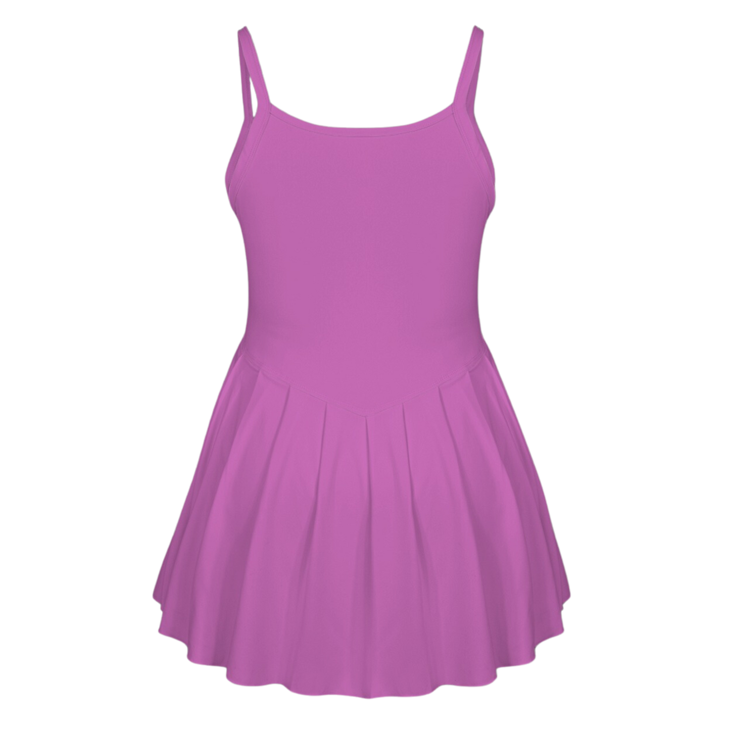 Pain Purple Pleat Skirt Active Dress