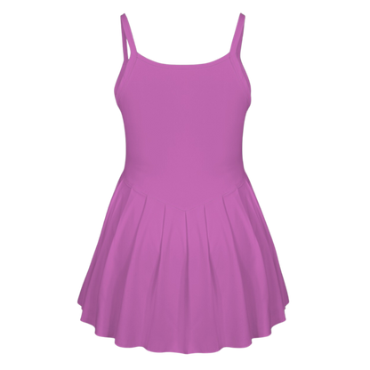 Pain Purple Pleat Skirt Active Dress