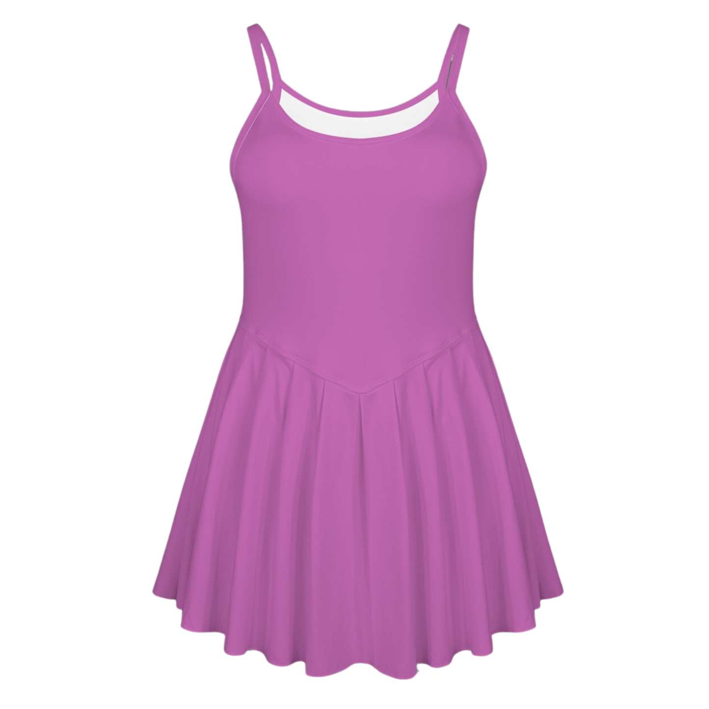 Pain Purple Pleat Skirt Active Dress