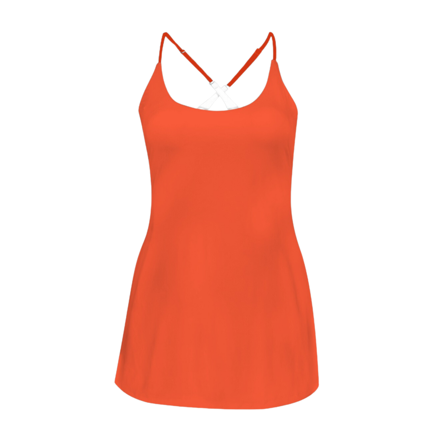 Panda Red Criss Cross Back Active Dress