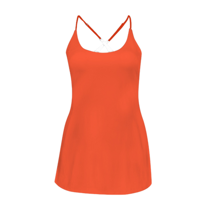 Panda Red Criss Cross Back Active Dress