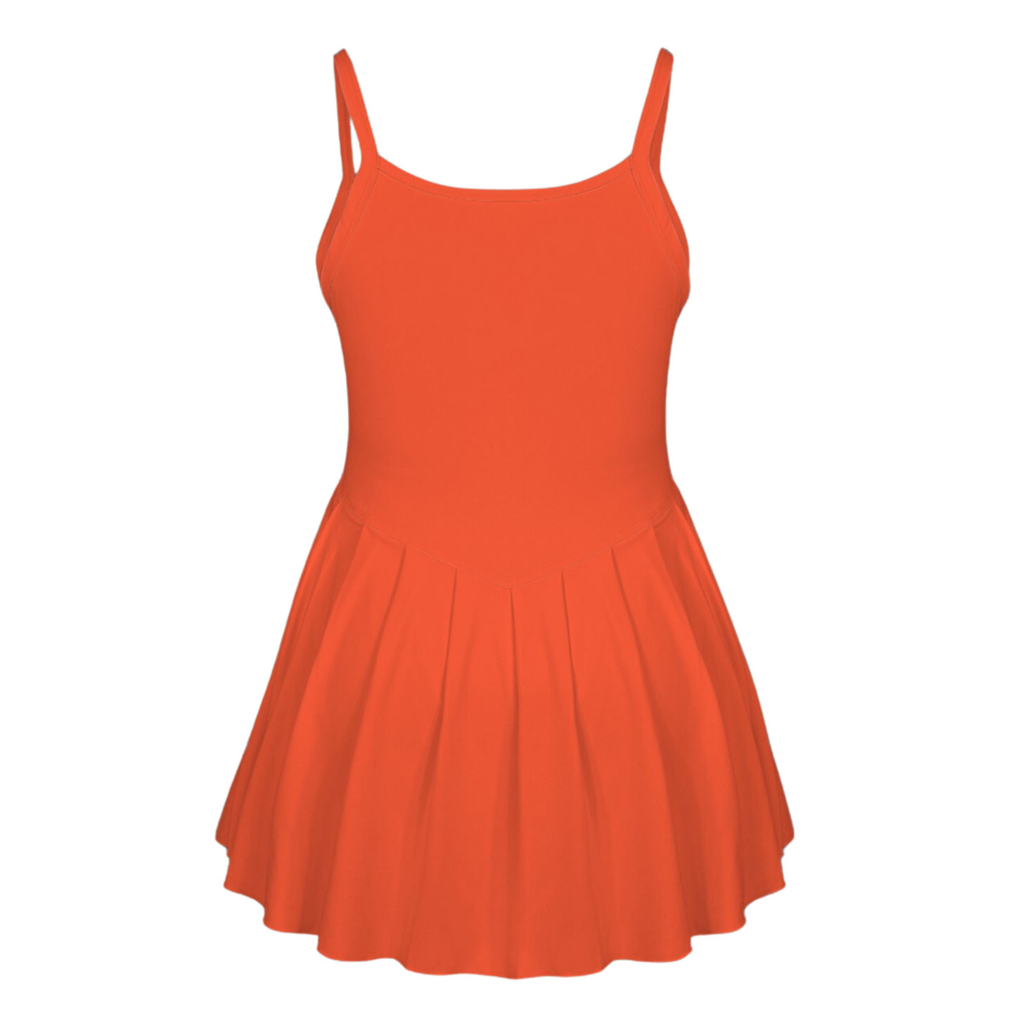 Panda Red Pleat Skirt Active Dress