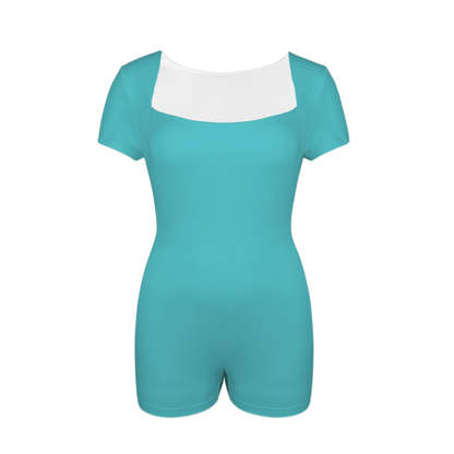 Panic Teal Onez Tee Active Romper