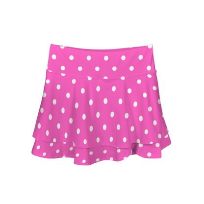 Minnie Dots Ruffle Active Skort