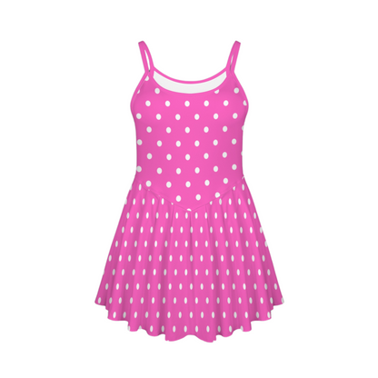 Miss Mouse Polka Dots Pleat Skirt Active Dress