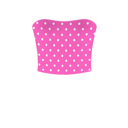 Minnie Dots Crop Tube Top