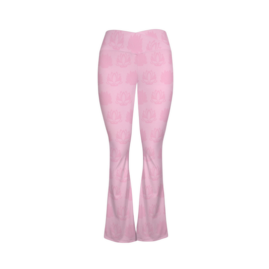 Lottie Lotus Pink Flare Yoga Pants