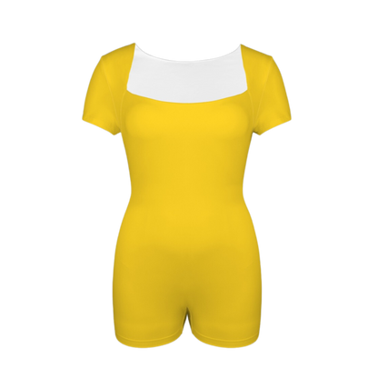 Pluto Yellow Onez Tee Active Romper