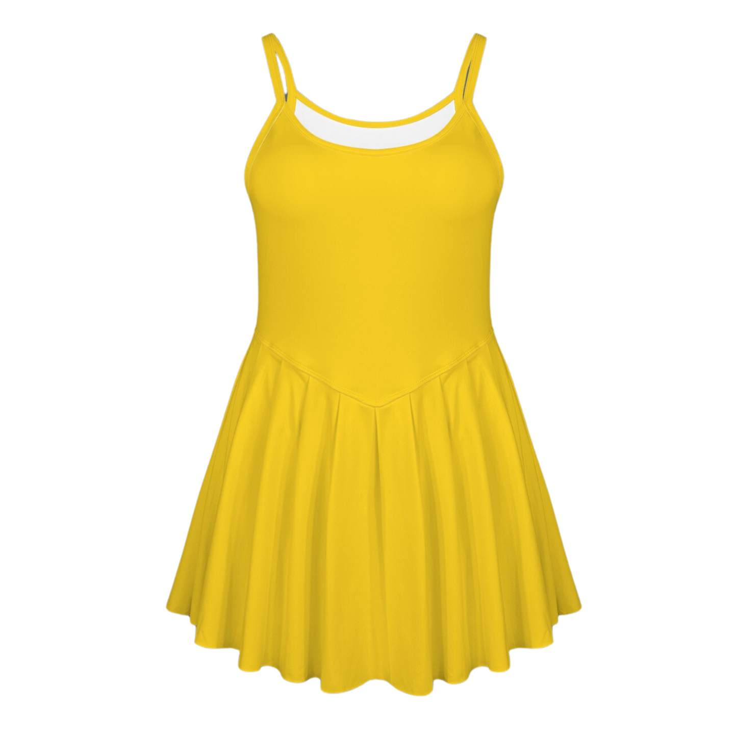 Pluto Yellow Pleat Skirt Active Dress